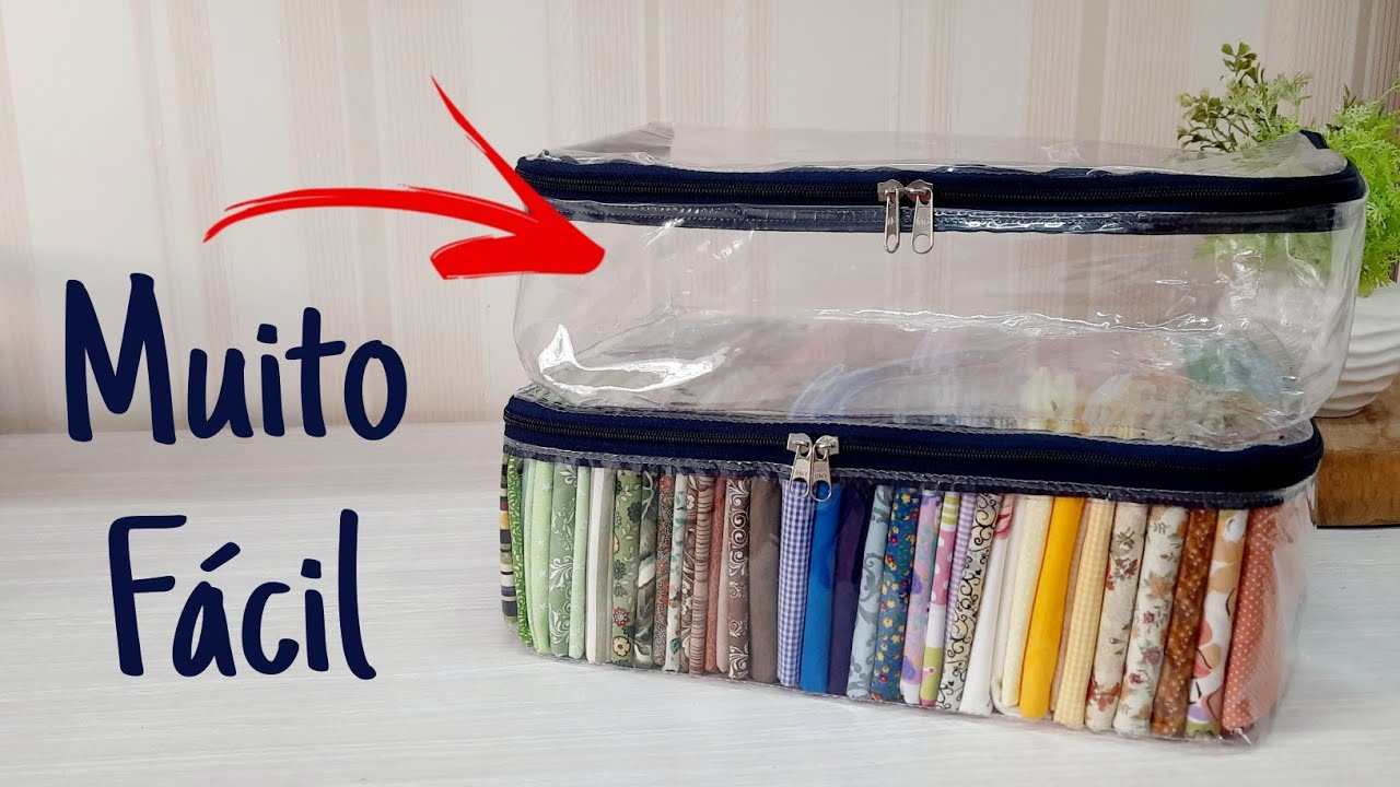 COMO FAZER ORGANIZADOR COM PLÁSTICO CRISTAL.