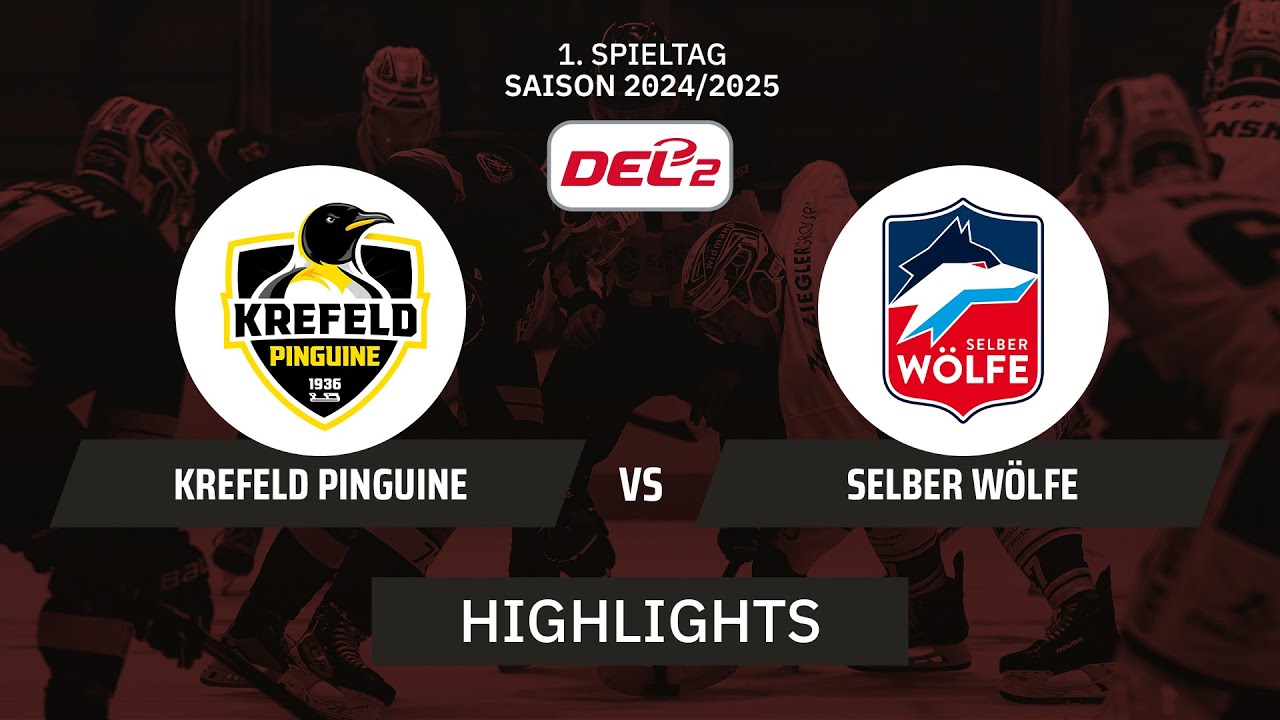DEL2: Krefeld Pinguine vs. Selber Wölfe | Highlights - 1. Spieltag | SDTV Eishockey