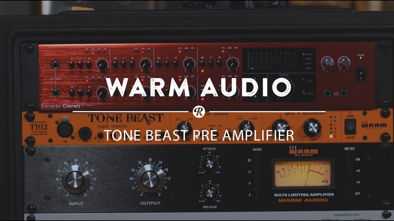Микрофонный предусилитель Warm Audio TB12 Tone Beast с двумя усилителями | Демонстрация ревербера...