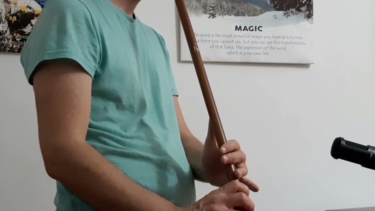 Practicing on my Ney (Nay or Arabian Flute) - short improvisation on Maqam Kurd