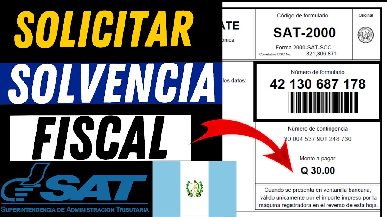 🧾Cómo Solicitar SOLVENCIA FISCAL SAT y Generar la Boleta de Pago en Declaraguate en Línea💸