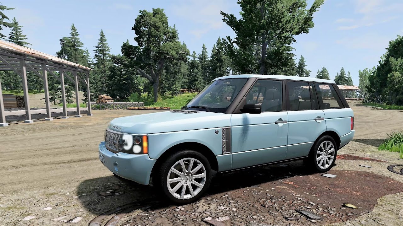 BeamNG.drive - Land Rover Range Rover TD6 SE (L322) 2005 - Car Show Test Drive Crash .