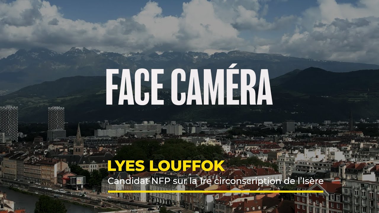 Face caméra : Lyes Louffok, candidat NFP - législative partielle 1re circonscription de l'Isère