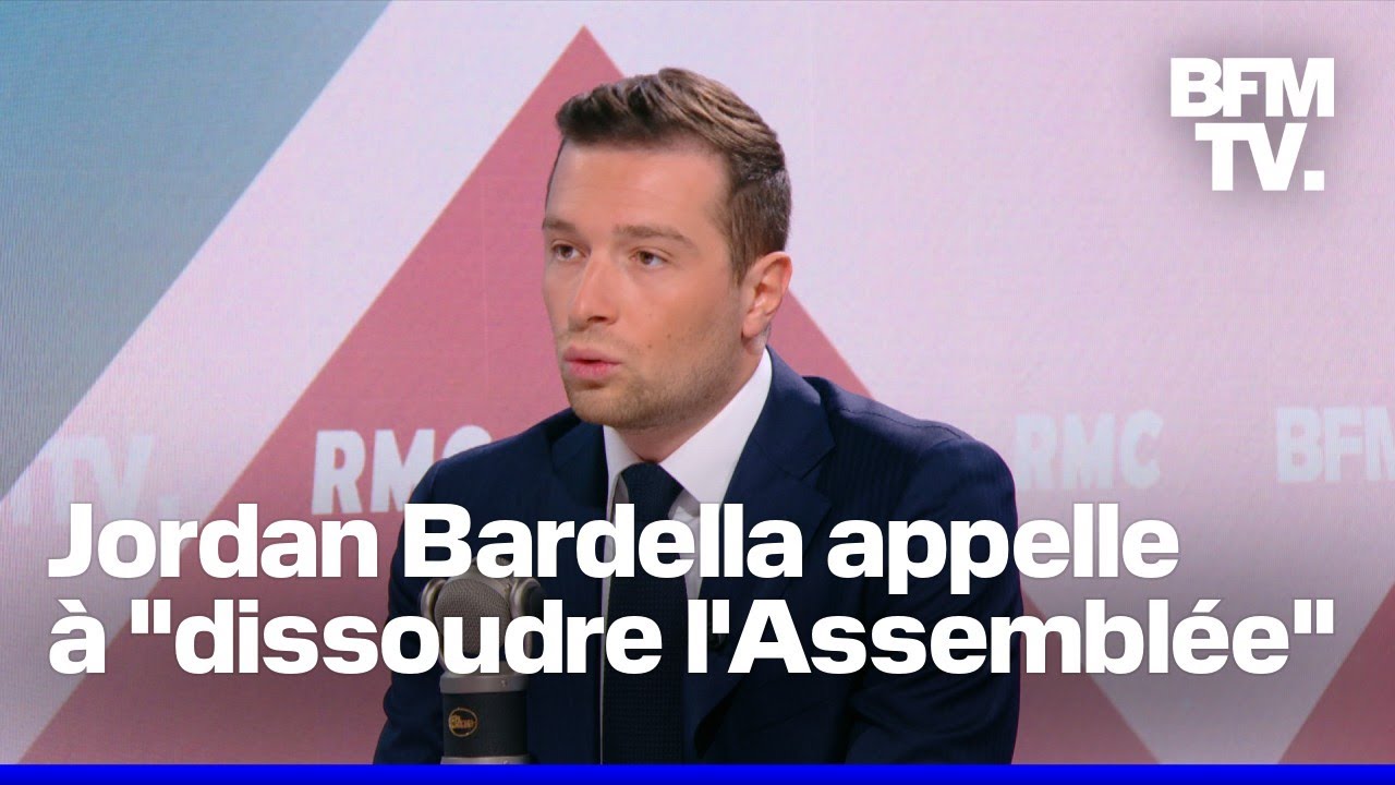 Dissolution, l&eacute;gislatives, budget... L'interview de Jordan Bardella en int&eacute;gralit&eacute;