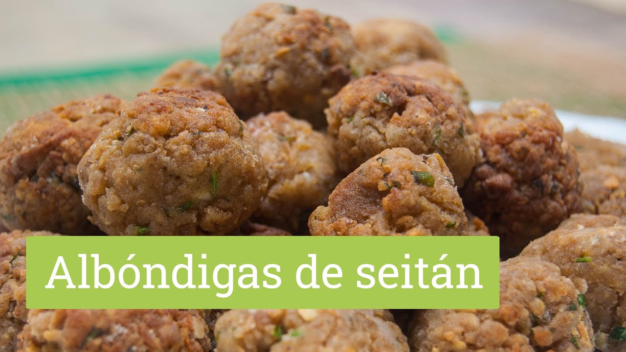 Albóndigas de seitán picado - Albóndigas veganas súper realistas!