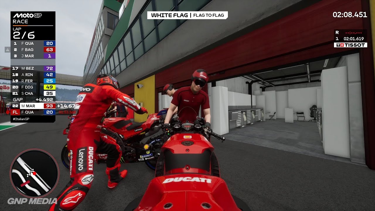MotoGP 25 - Marc Marquez - Flag To Flag Race - Mugello Circuit - Fuel Management - Gameplay