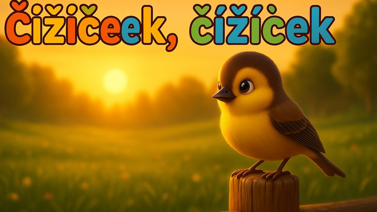 Čížiček, čížiček, vtáčik maličký 🐦 | Slovenská detská pesnička 