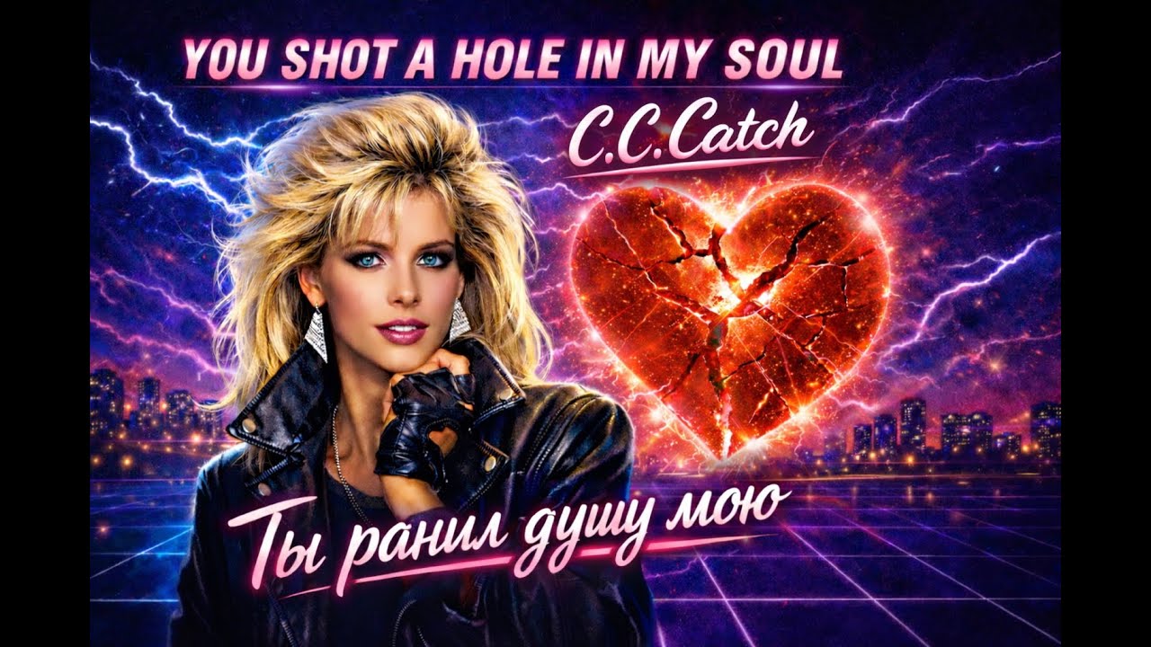 You Shot a Hole in My Soul - CC Catch Cover (80s Visual)