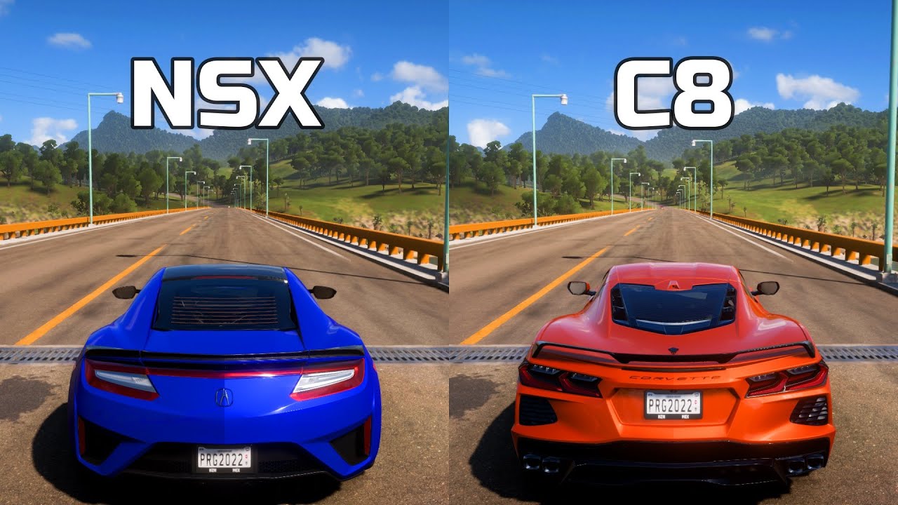 Forza Horizon 5: Acura NSX vs Chevrolet Corvette C8 Stingray - Drag Race