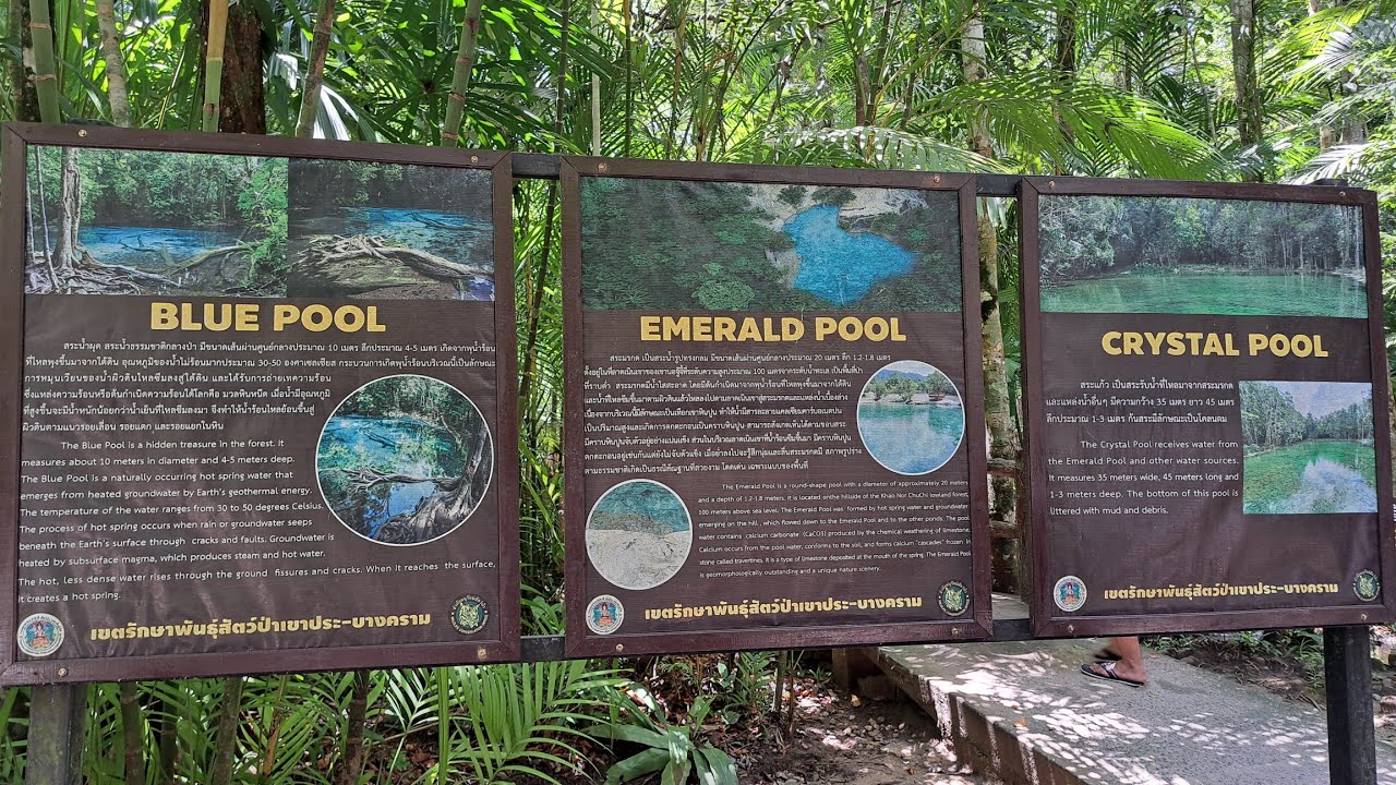 Thailand Krabi ~ Hot Spring ~ Crystal/Emerald/Blue Pool ~ Tiger Cave Temple 🌄🌅🌇