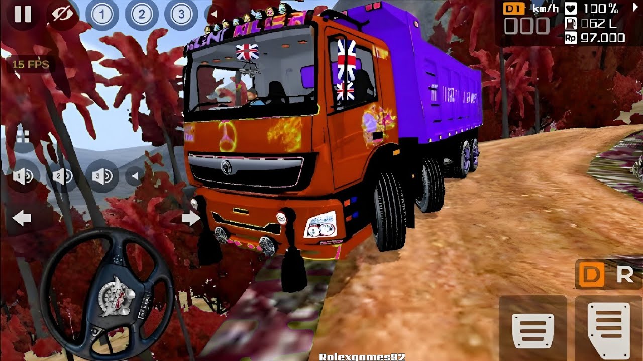INDIAN BHARAT BENZ TRUCK 🚛 OFF-ROAD OVER LOAD TRANSPORT DRIVING ! TRUCK 🚛 SIMULATOR INDONESIA 2026