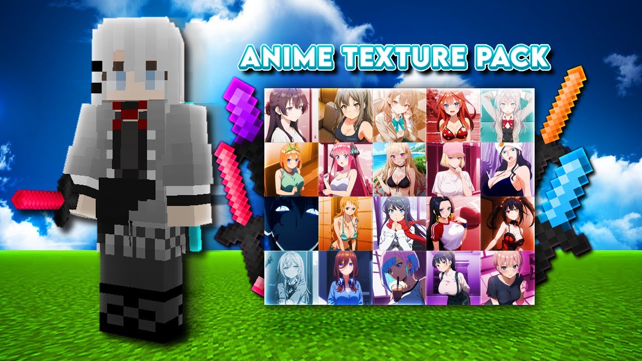 TOP 20 ANIME MINECRAFT BEDWARS TEXTURE PACK JAVA & BEDROCK