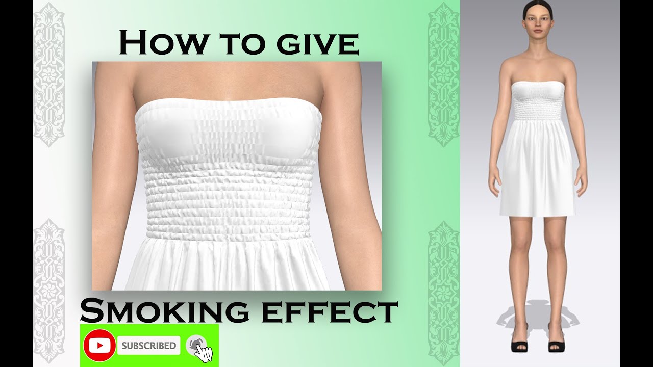 CLO3D SMOCKING EFFECT