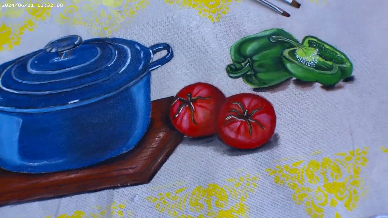 Mantel Individual Pintado a Mano 🥕 DIY Decoración de Cocina