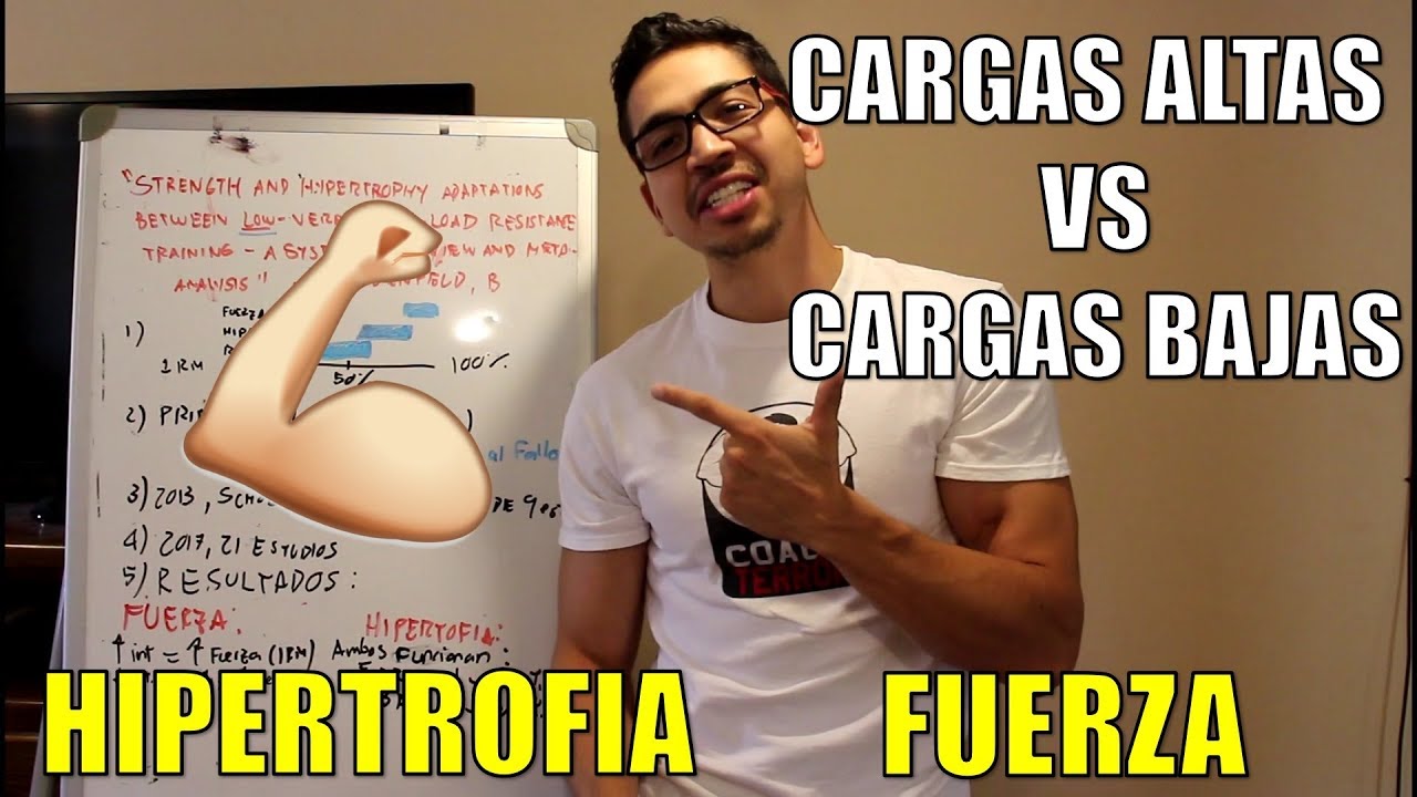 Cómo Conseguir Fuerza e Hipertrofia (BASADO EN CIENCIA - 2017) Cargas Altas vs Cargas Bajas