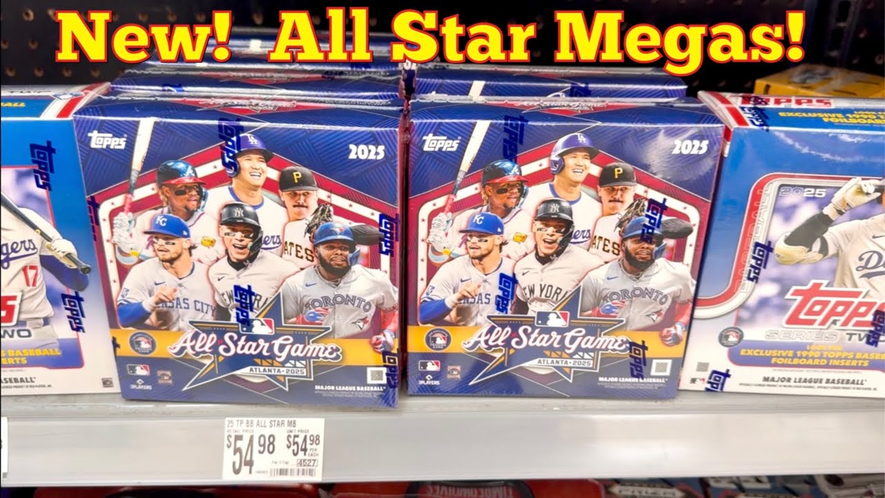 NEW SECRET RELEASE!  2025 TOPPS ALL STAR GAME MEGA BOXES FROM WALMART!