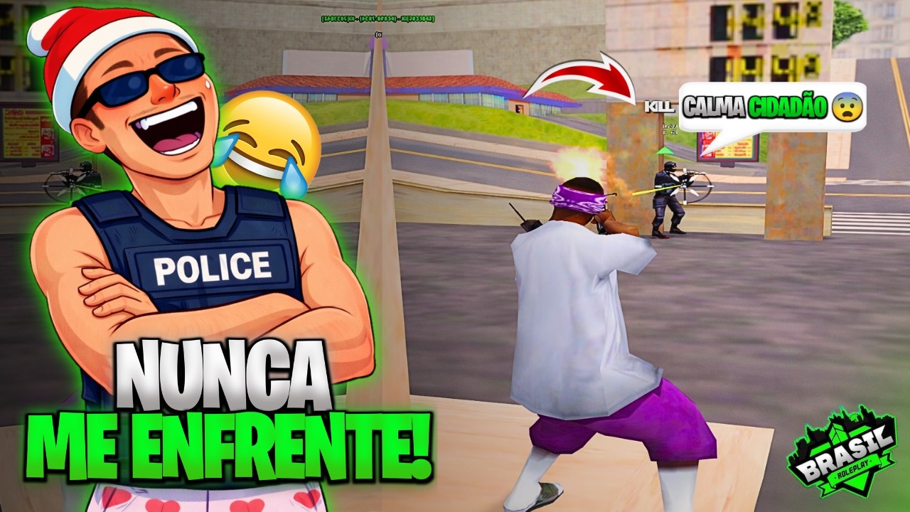 A BALA COMEU CONTRA OS POLICIAIS 🤣 BRASIL ROLEPLAY - SAMP ANDROID/PC - Ovitinz
