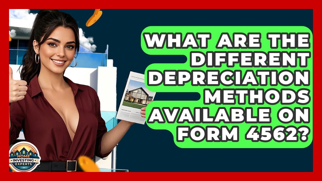 What Are The Different Depreciation Methods Available On Form 4562? - Home Investing Experts