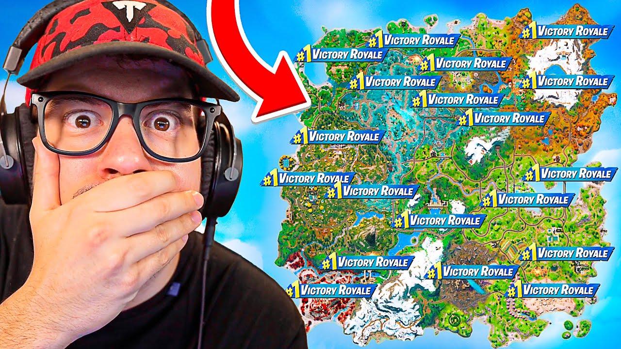 Winning FORTNITE at EVERY LOCATION!
