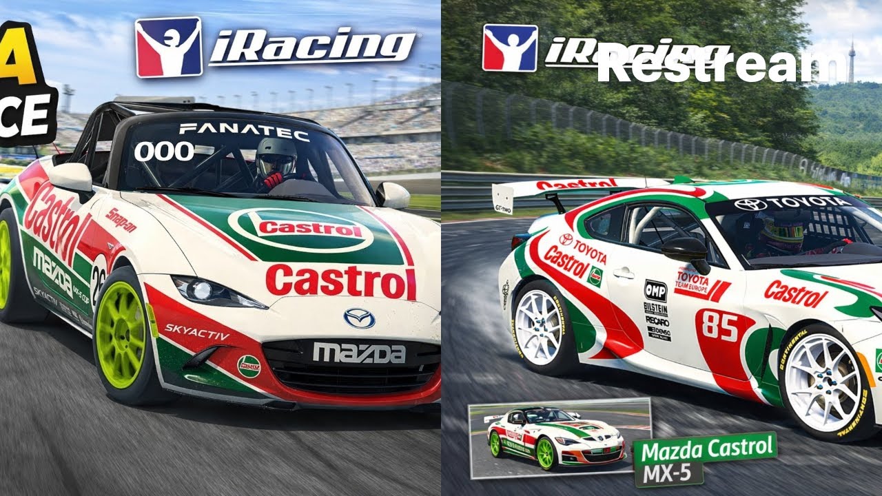 Iracing Official Races Mazda Mx5, Toyota GR86 Cup