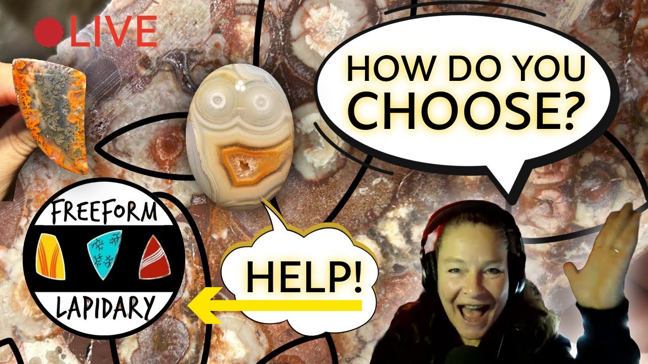 ROCK Cutting: How to Design Cabochons! Friday Night LIVE!