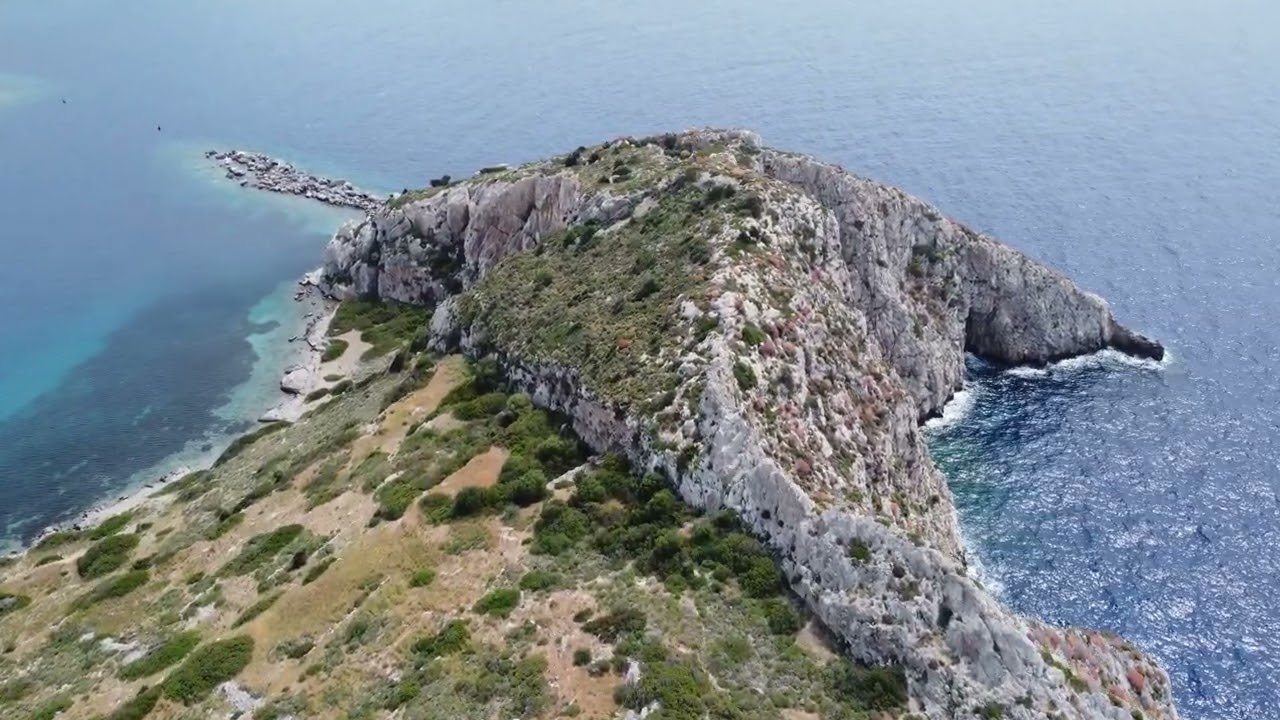 Античный город Книд / Knidos (4K aerial passage)