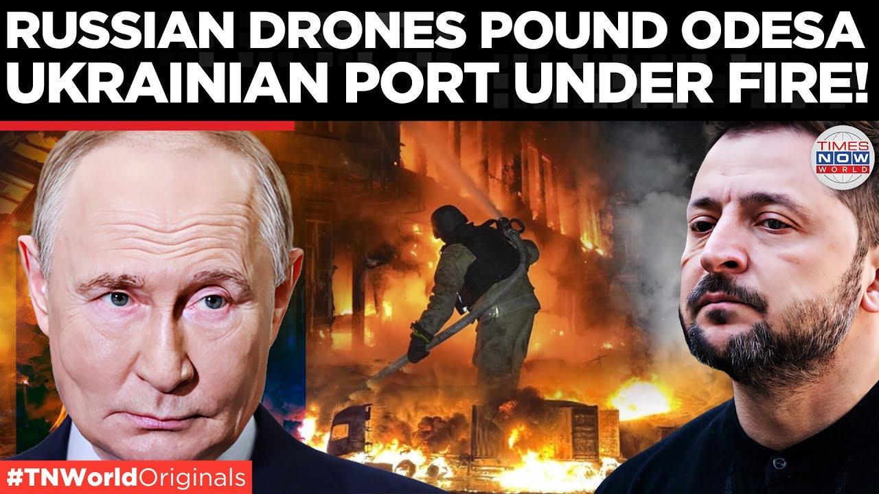 RUSSIA STRIKES ODESA: Russian Drones Target Ports And Homes, Fires Rage Across City Overnight