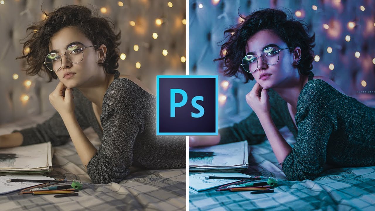 pink and blue effect photoshop  l Beki's World