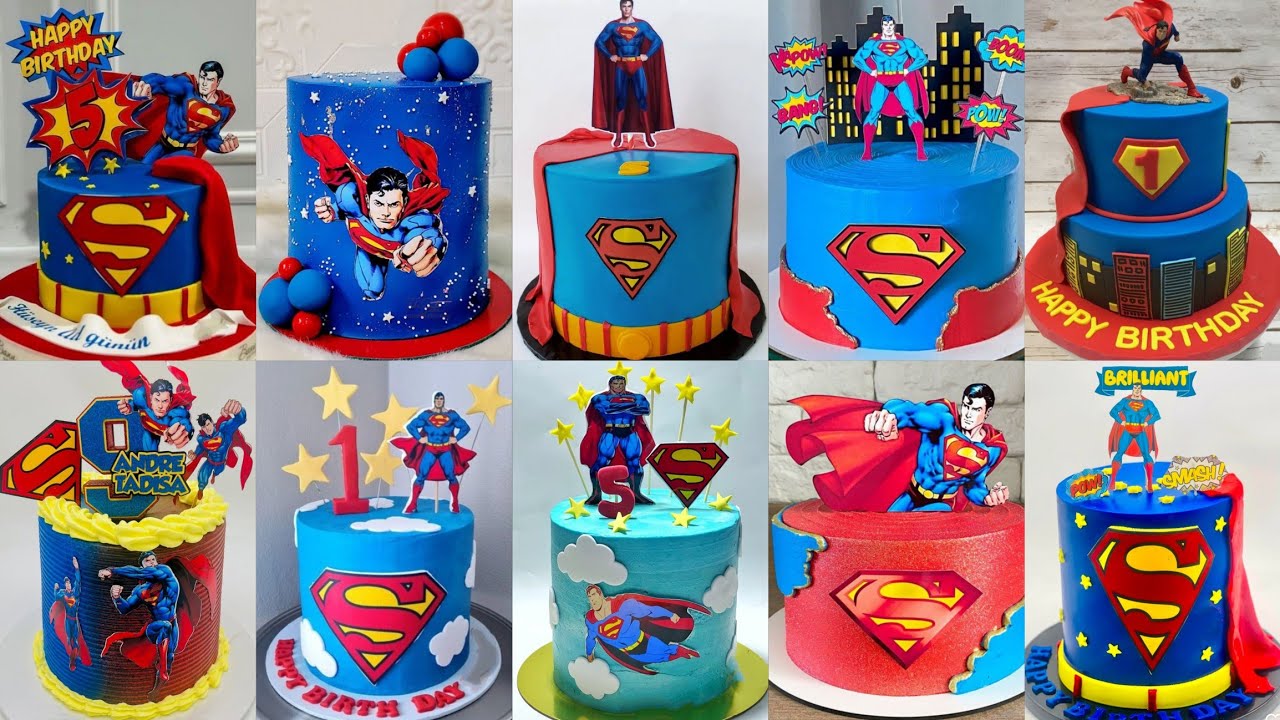 🎂Cake Cake/Birthday Decoration/Superman Cake/Superman Theme/Birthday Decoration Ideas At Home#design