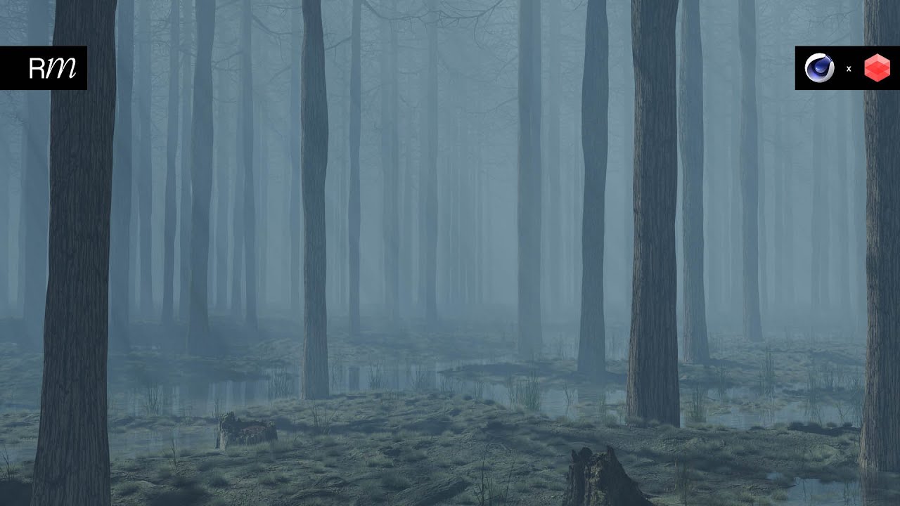 How to Create a Foggy Forest in Cinema 4D and Redshift
