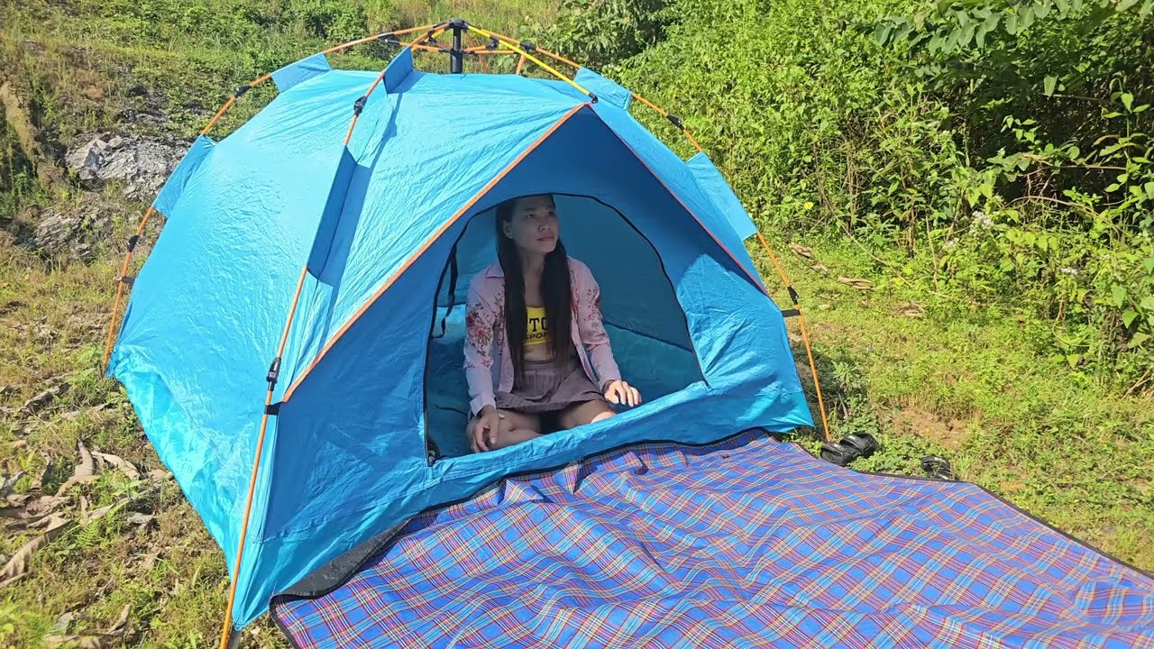 full video: A relaxing camping adventure, cooking, and listening to the sounds of nature