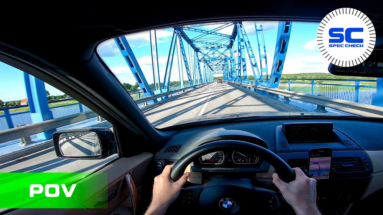 BMW X3 E83 M54B30 231PS 170Kw POV Test Drive on ROAD