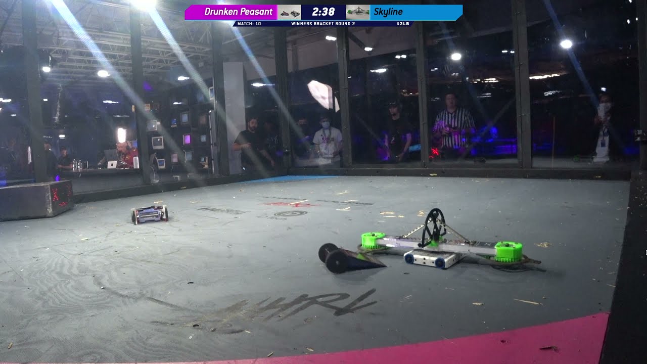 NHRL July 2021 - Skyline vs. Drunken Peasant - 12lb Robot Combat
