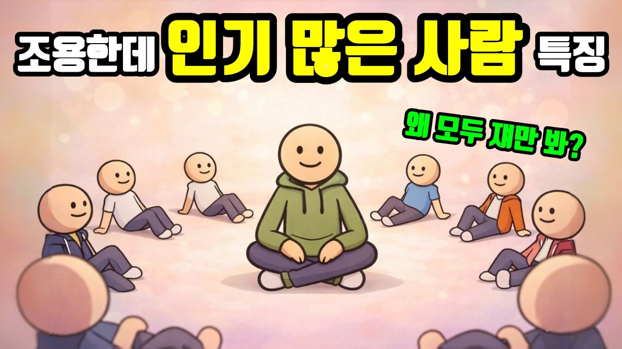 조용한데 왜 모두들 좋아할까? 말 없이 인기 많은 사람들의 심리 기술