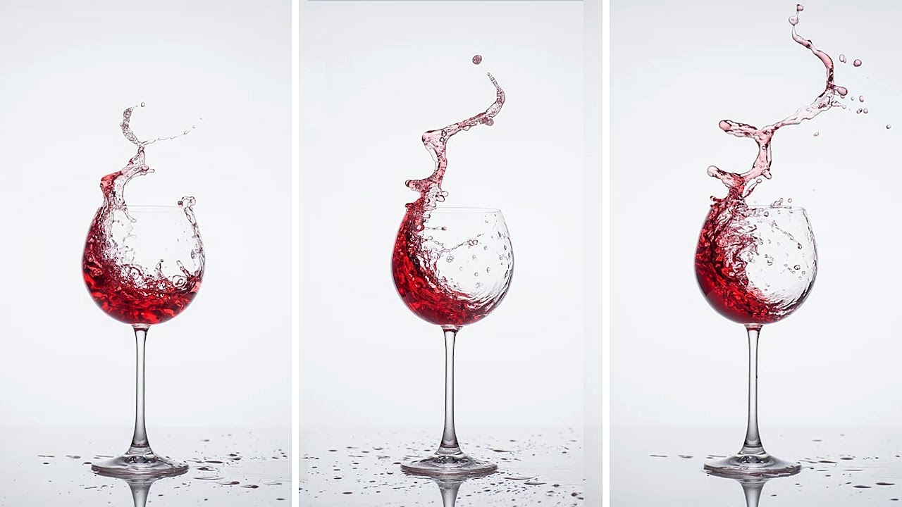 Weinspritzer im Bild festhalten - Blende 8 - Folge 76