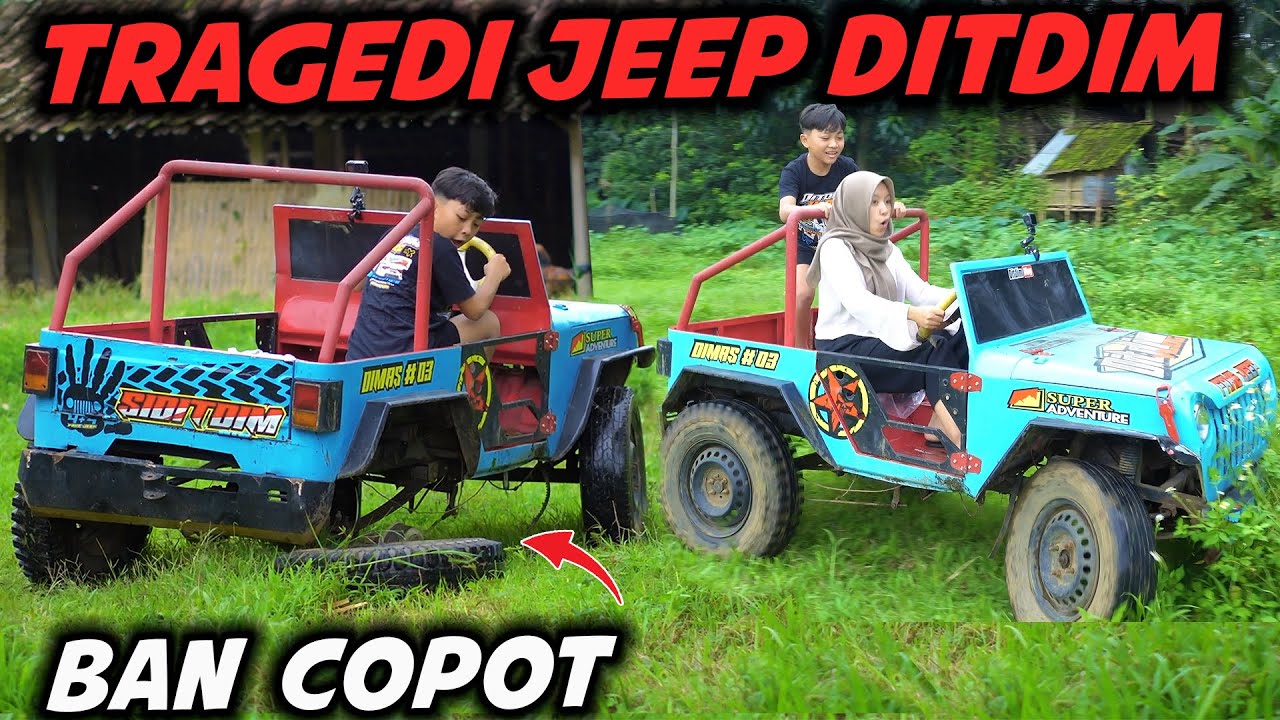 REMUK!! VELK JEEP DITDIM, NGAJARIN MBA BILA LATIHAN JEEP MALAH BAN COPOT..