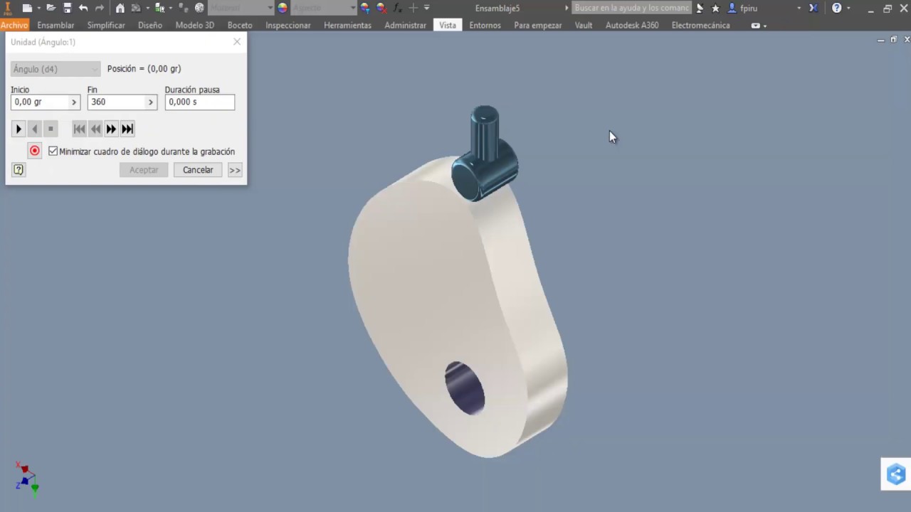 Leva cicloidal movimiento Estándar en; INVENTOR