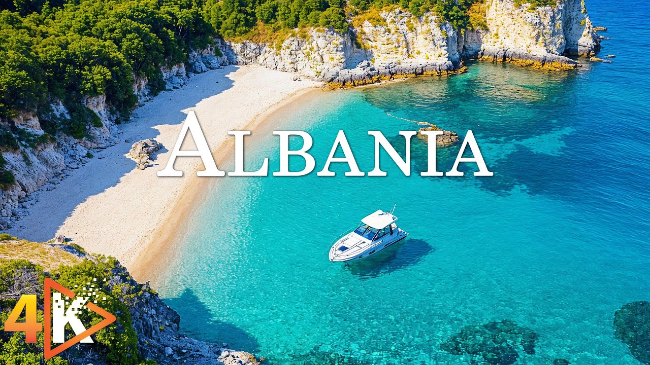Albania 4K - Untouched Beaches and Turquoise Adriatic Waters with Relaxing Music - 4K Video Ultra HD