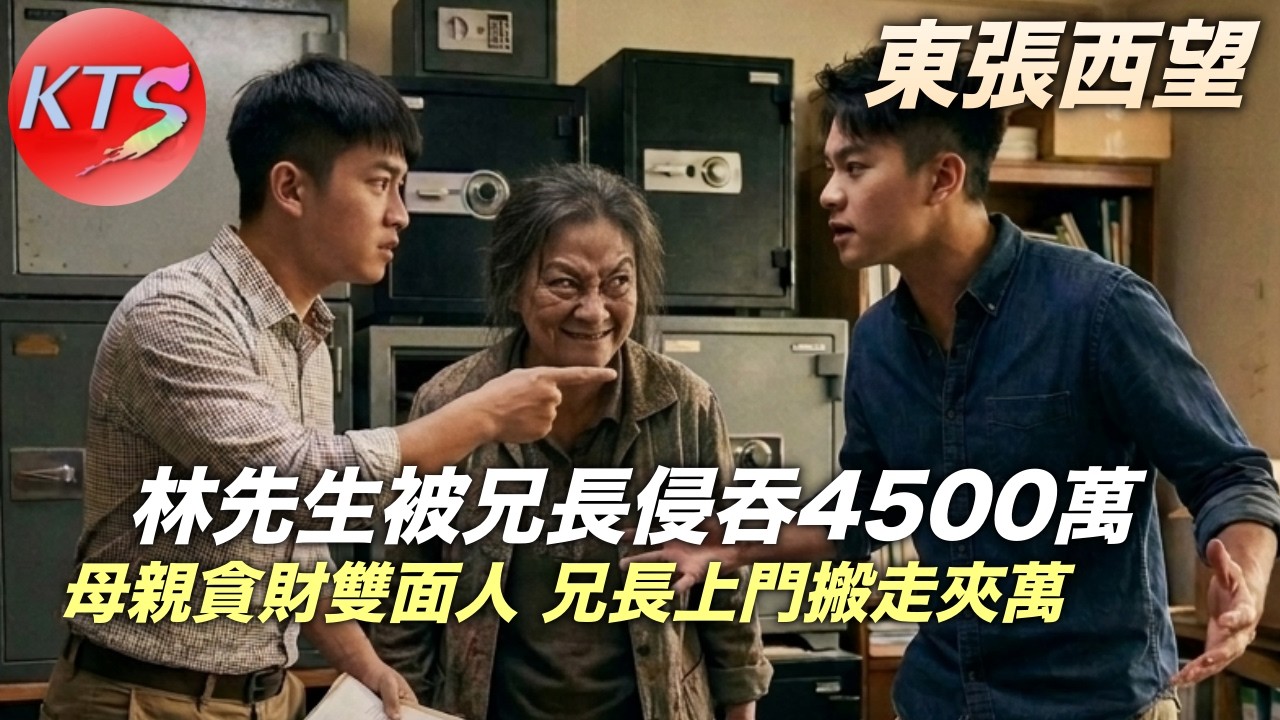 東張西望 林先生被兄長侵吞4500萬 母親偏幫長子做雙面人 兄長襯弟弟不在家上門搬走夾萬