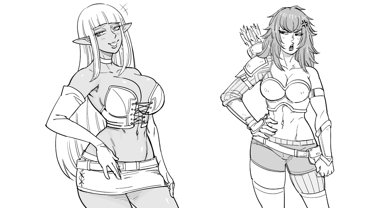 Dark Elf Vampire VS Tomboy Werewolf | Baalbuddy comic dub