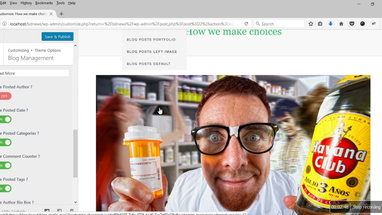 NewsBd24 Newspaper, blog & magazine WordPress theme settings options