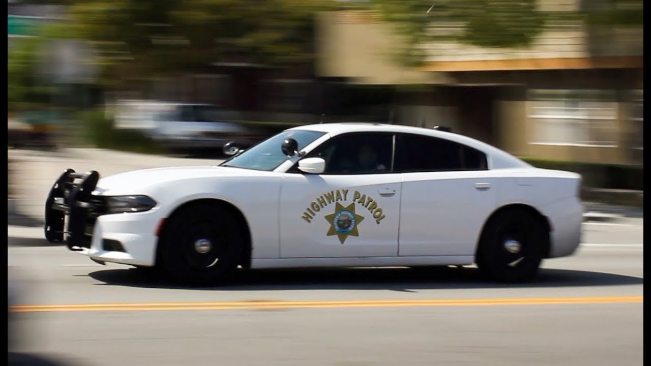 RARE: WHITE California Highway Patrol Dodge Charger and Fire Trucks Respond to a Vehicle Accident!