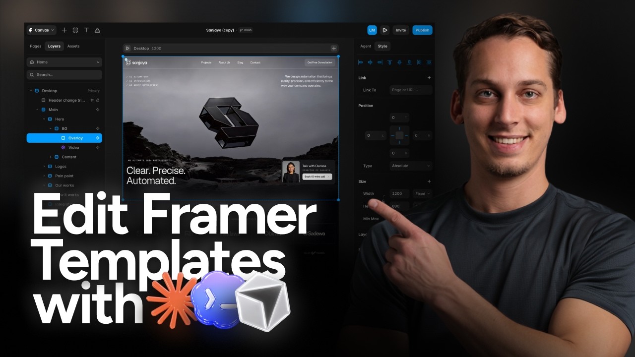 Новые AI-агенты Framer делают редактирование шаблонов невероятно простым