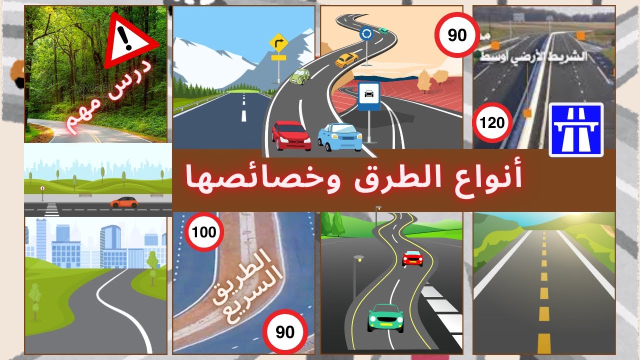 ✍أنواع الطرق وخصائصها✍ 🚗💡تعليم قوانين رخصة السياقة بالمغرب  2026💡