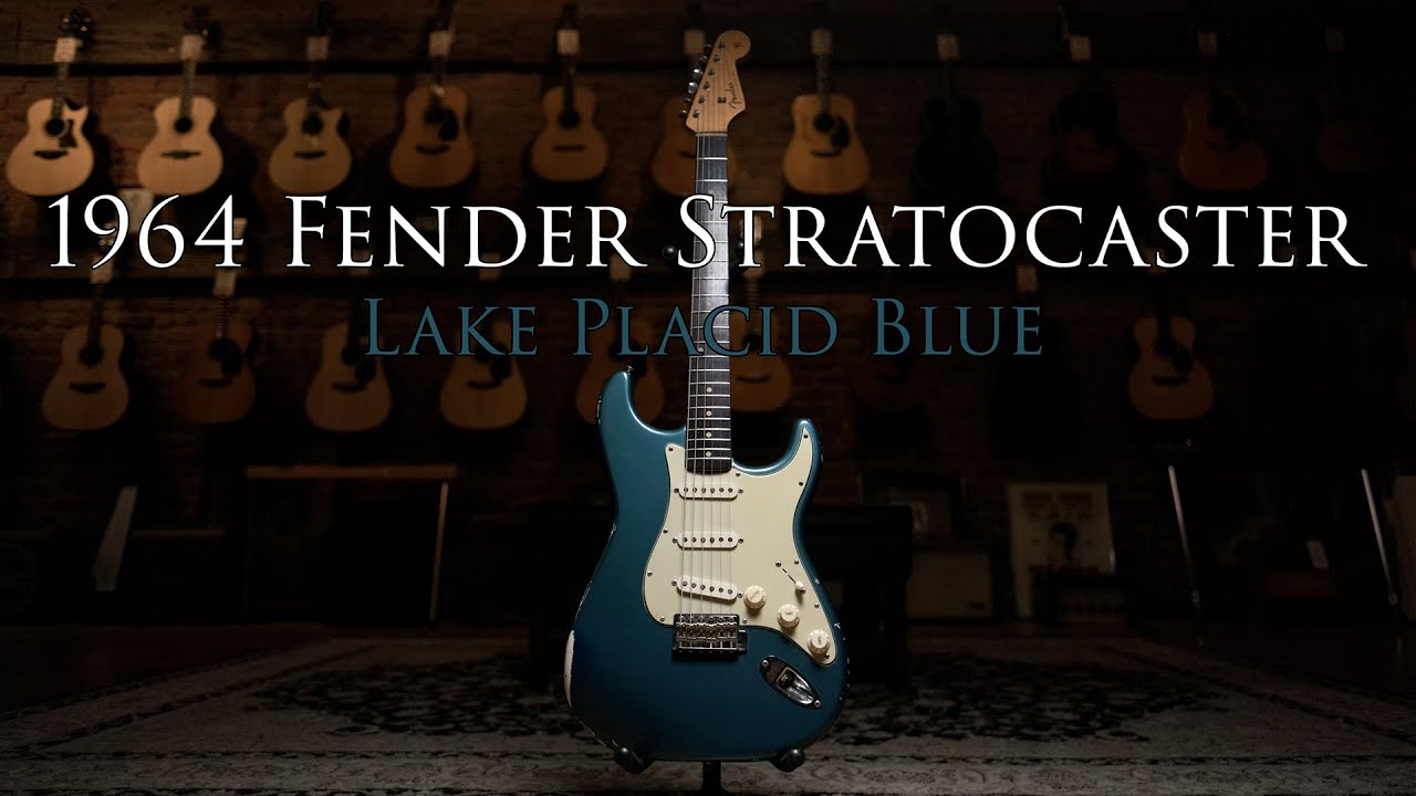 Rare Custom Color 1964 Fender Strat Lake Placid Blue with Aaron Hiebert!