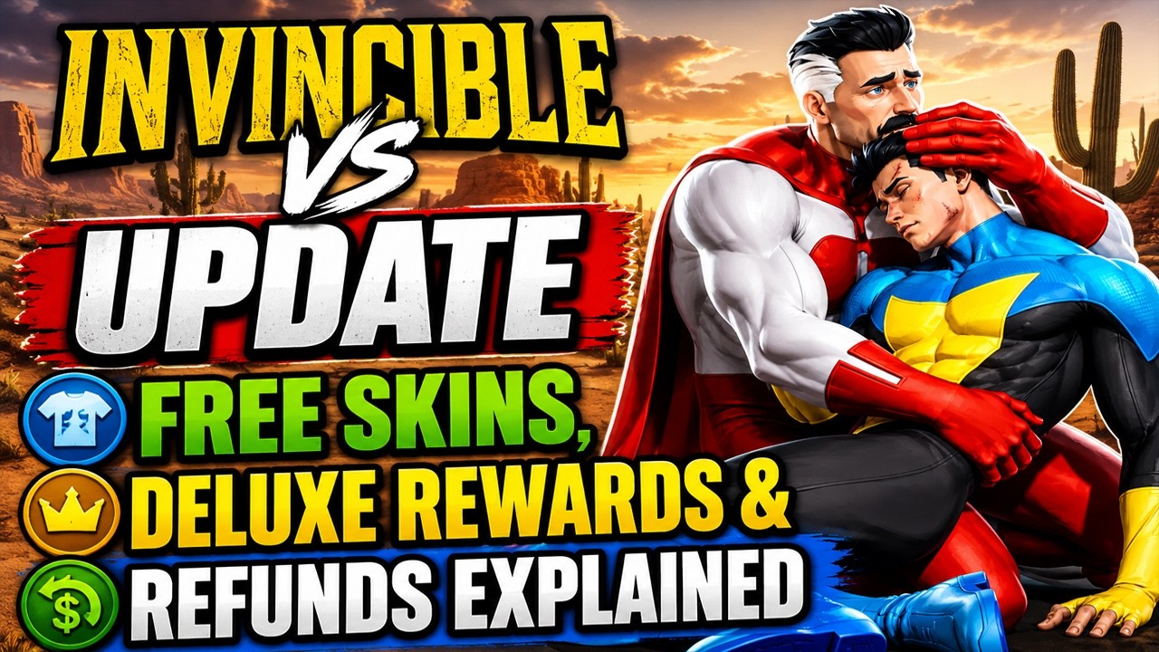 Обновление Invincible VS: объяснение бесплатных скинов, наград Deluxe и возврата средств (НОВЫЕ и...