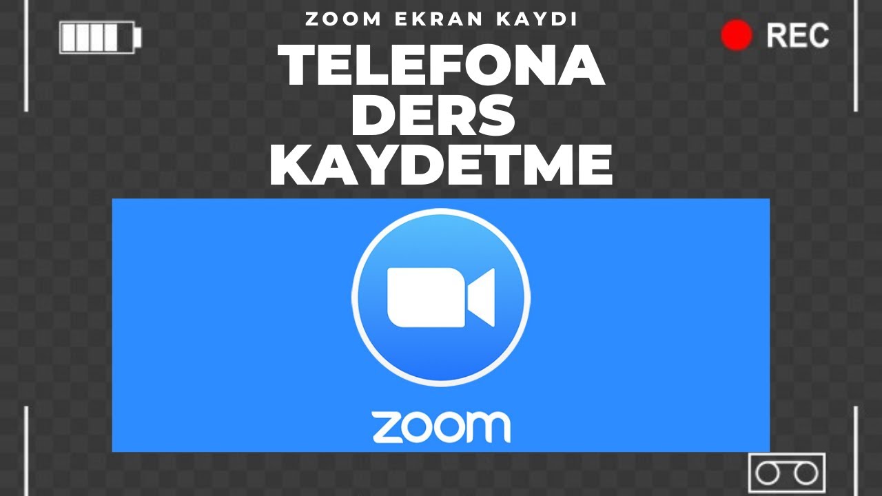 TELEFONDAN ZOOM DERS KAYDETME / ZOOM EKRAN KAYDETME TELEFON