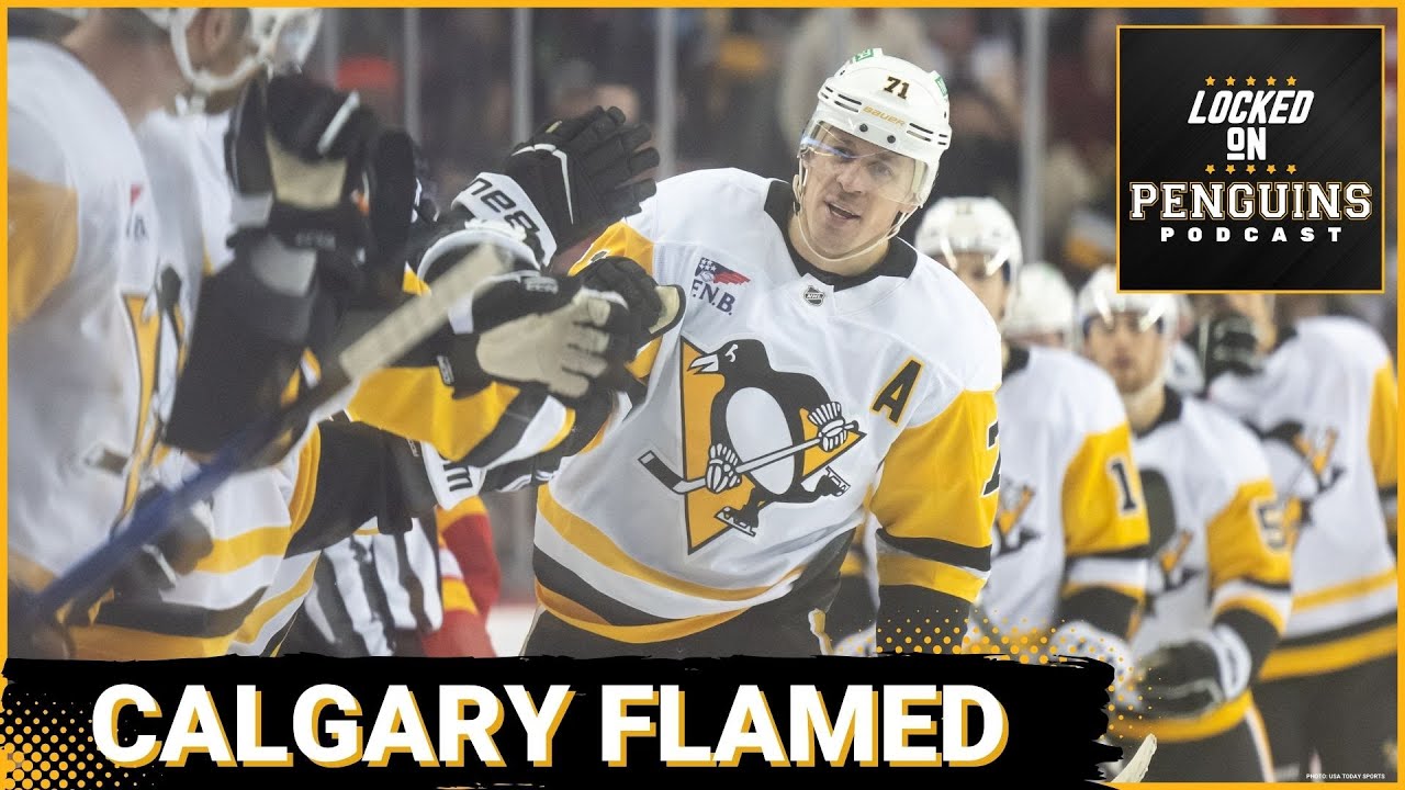 Penguins absolutely SMOTHER the Flames for a big two points!