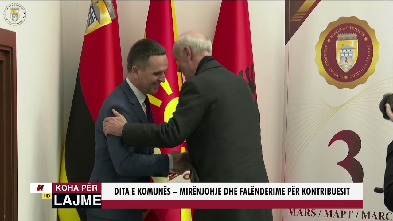 DITA E KOMUNËS SË TETOVËS - MIRËNJOHJE DHE FALËNDERIME PËR KONTRIBUESIT
