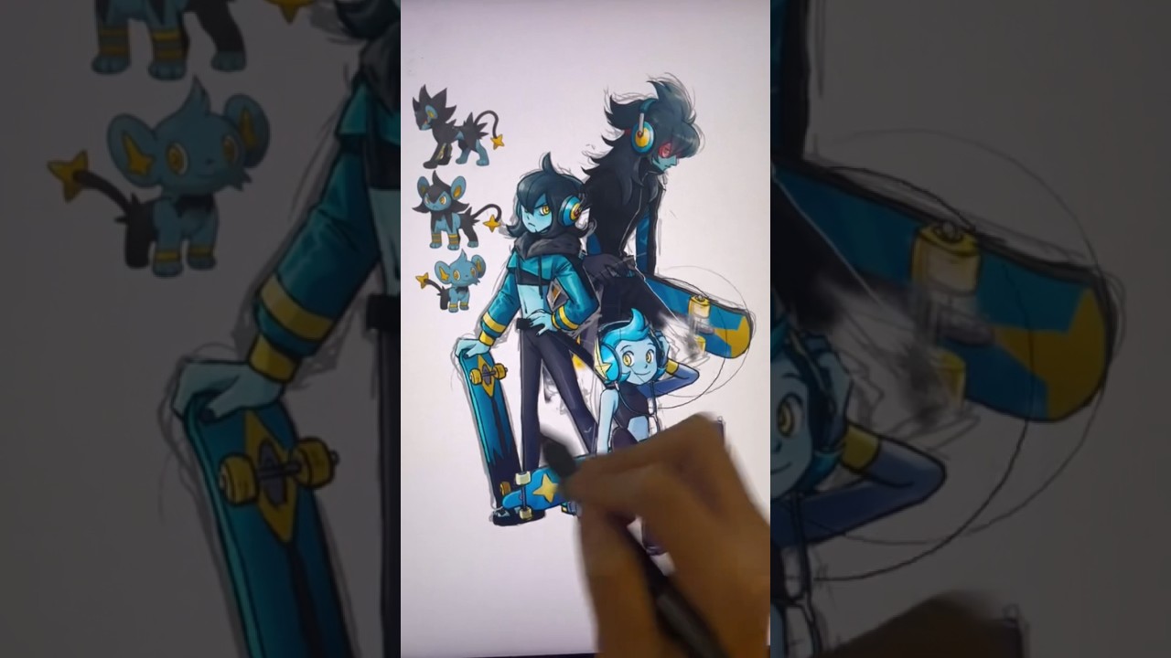 Shinx, Luxio & Luxray As Humans #pokemon